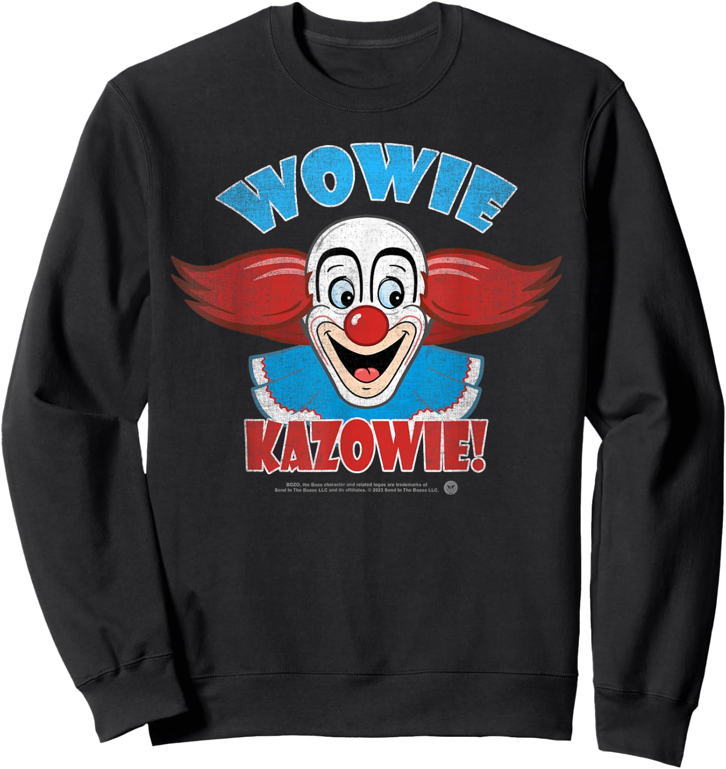Bozo the Clown - Wowie Kazowie Vintage Sweatshirt - Sweatshirt | Black