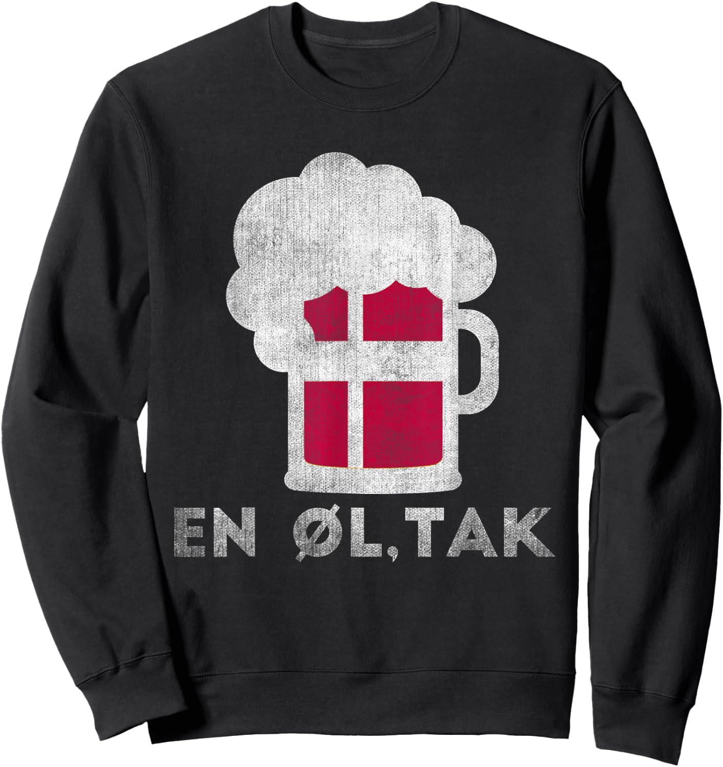 Funny Danish Beer Order Denmark Sweatshirt - Sweatshirt | Black