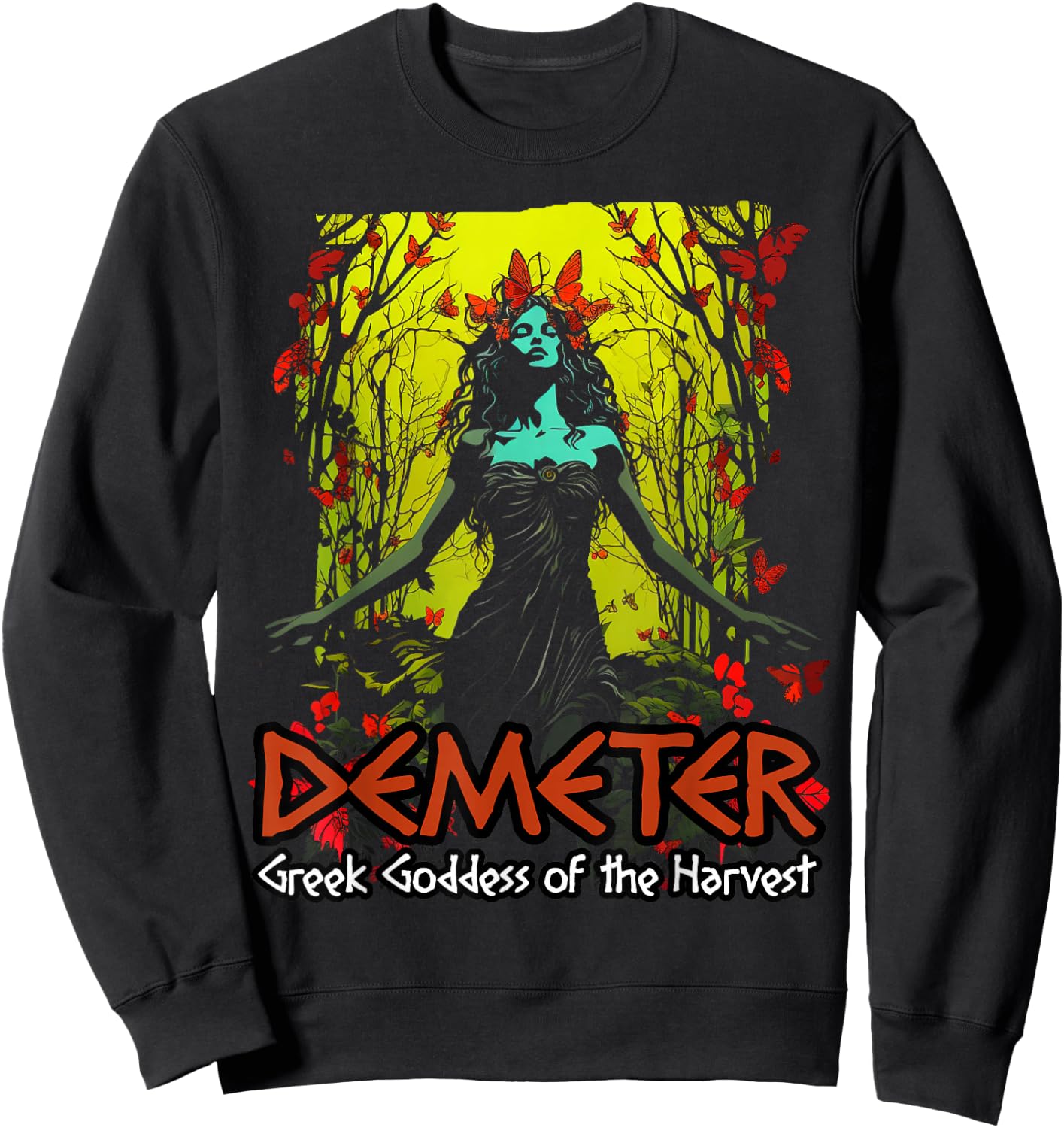Greek Goddess Greek Mythology Demeter Sweatshirt - Sweatshirt | Black