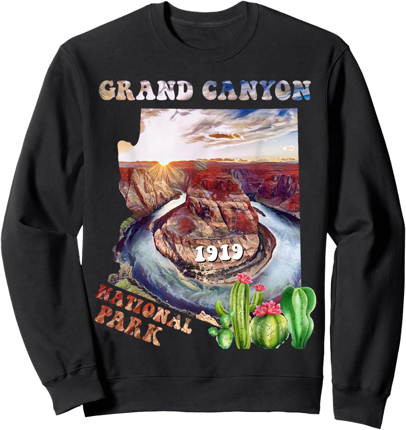 Grand Canyon National Park Sweatshirt - Sweatshirt | Black
