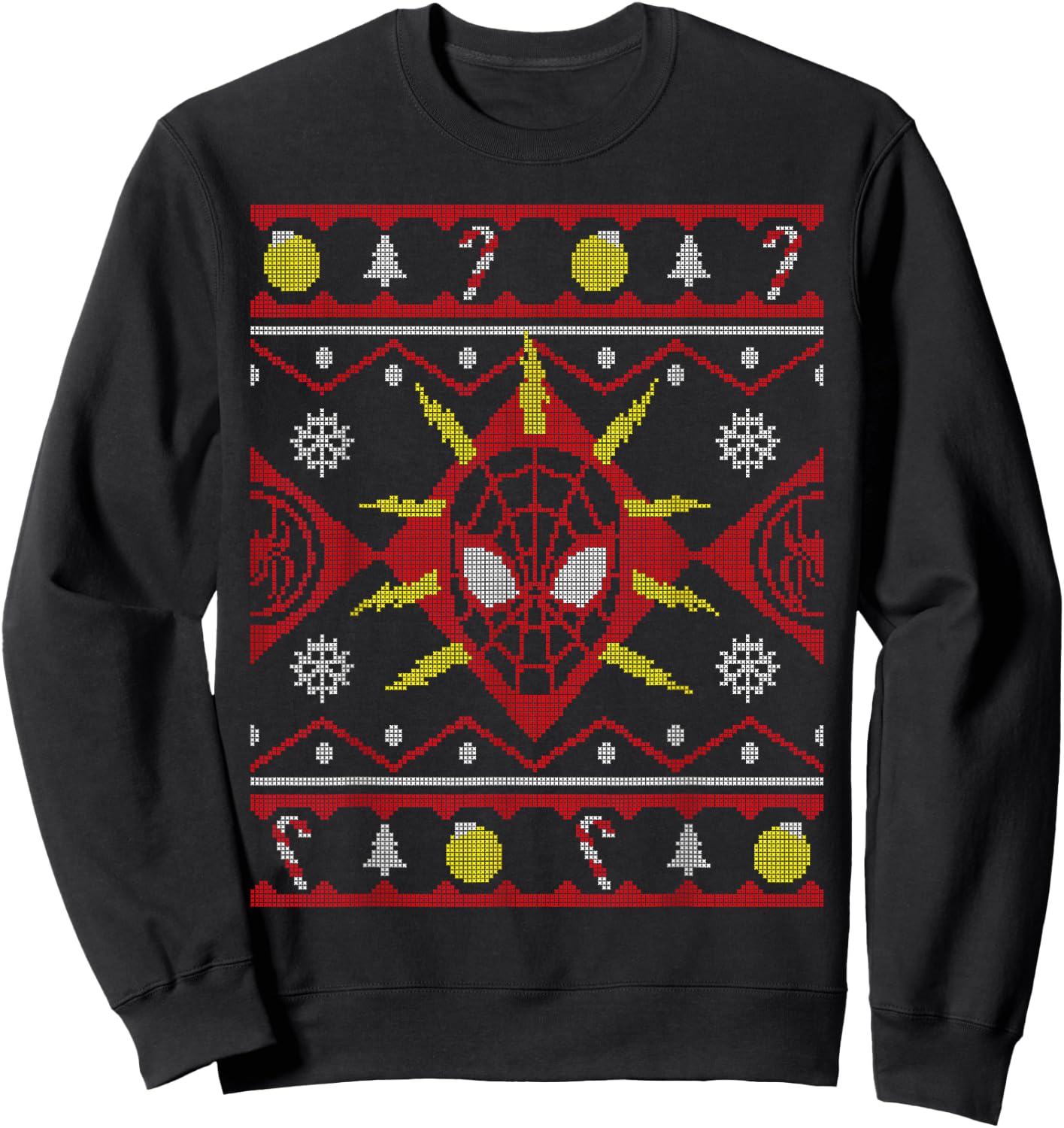Marvel Spider-Man Miles Morales Ugly Christmas Sweater Sweatshirt - Sweatshirt | Black