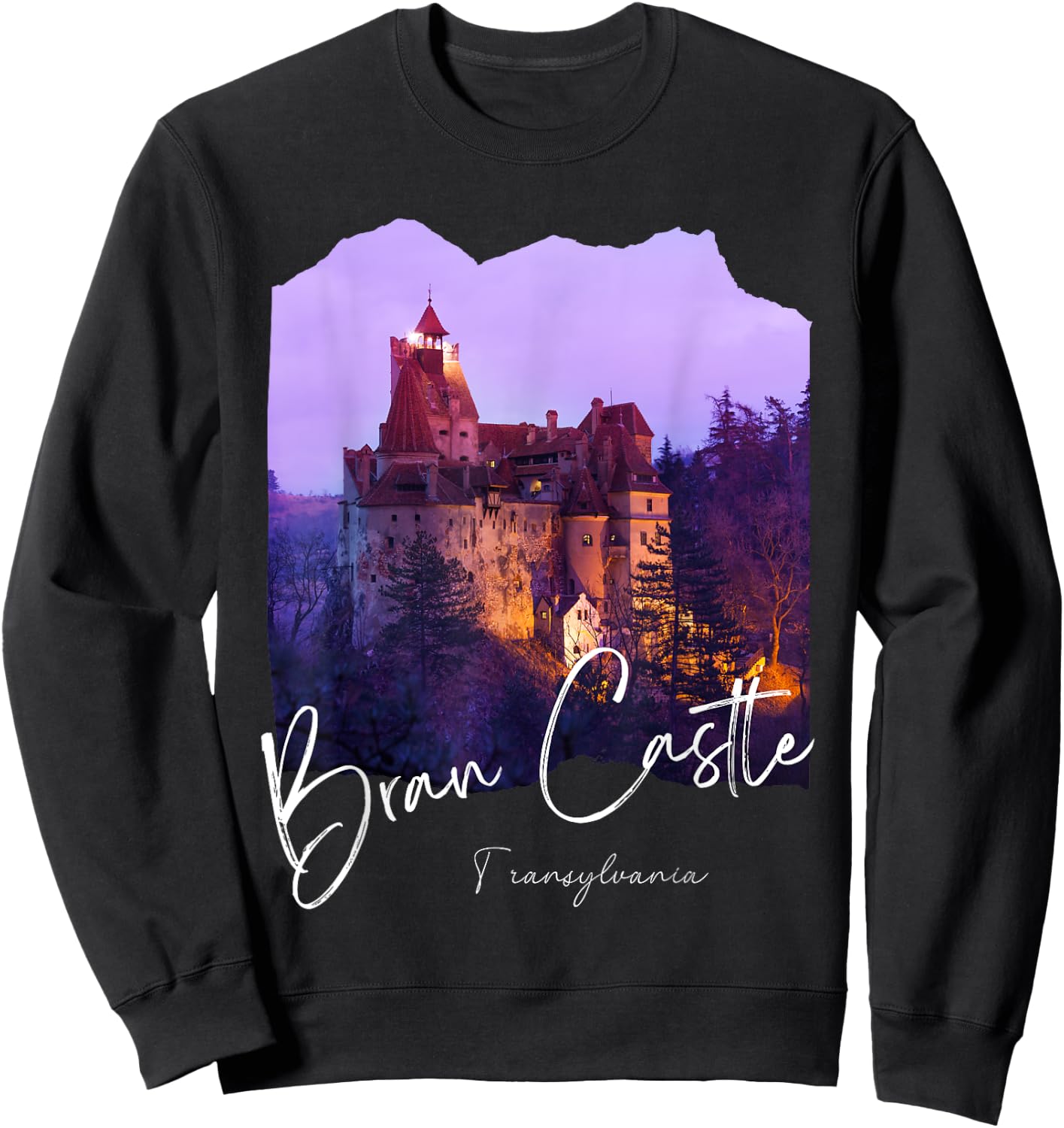 Bran Castle Romania Bran Castle Sweatshirt - Sweatshirt | Black