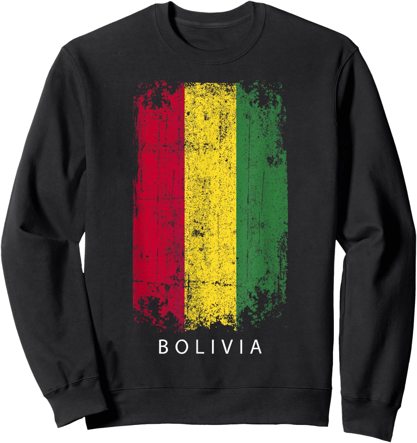 Bolivia Souvenir Design - Country Flag Bolivia Sweatshirt - Sweatshirt | Black