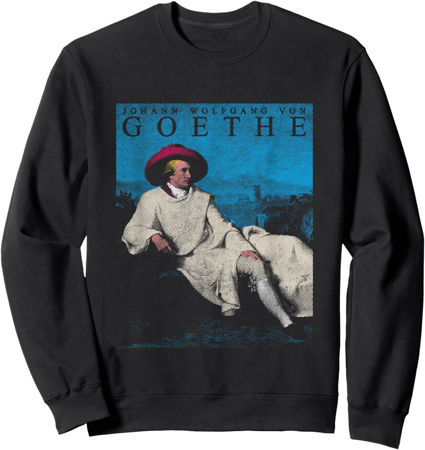 Johann Wolfang Von Goethe Poetic Writer Poet Pop Art Sweatshirt - Sweatshirt | Black