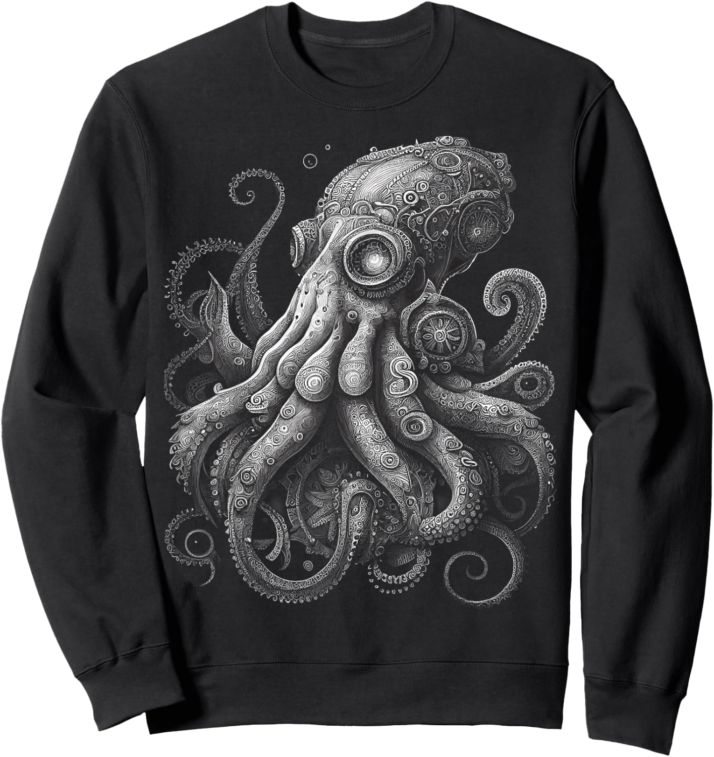 Octopus Tentacle Sea Creature Ocean Marine Biology Design Sweatshirt - Sweatshirt | Black