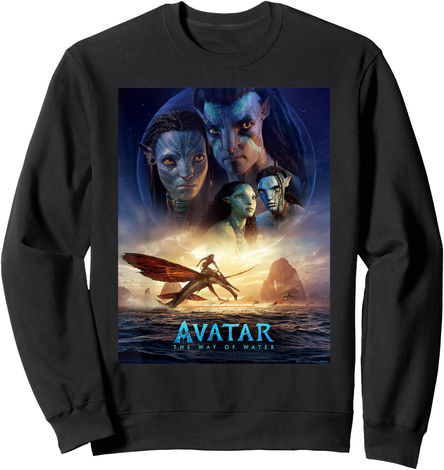 Avatar: The Way of Water Theatrical Movie Poster Small Sweatshirt - Sweatshirt | Black