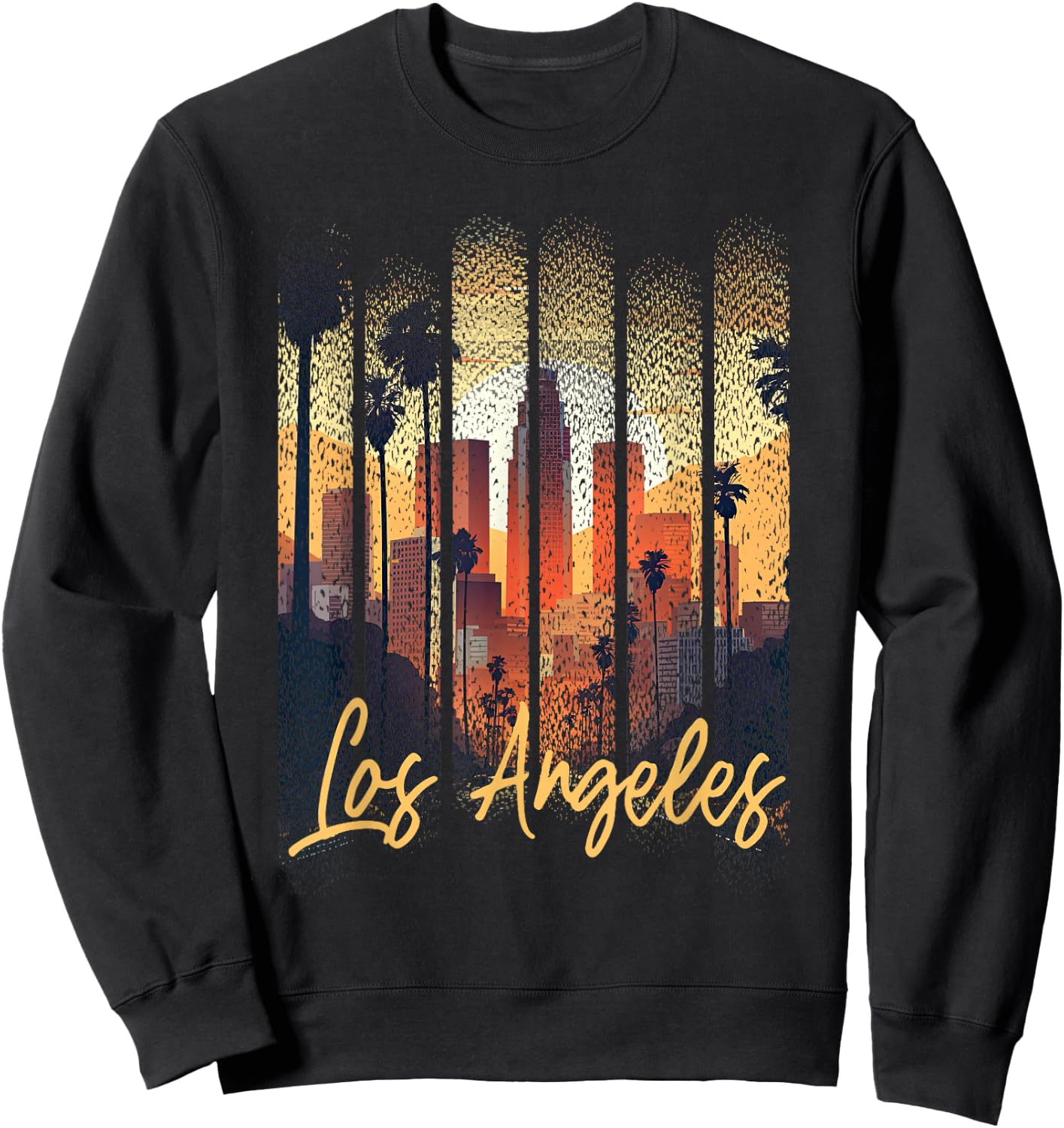 Los Angeles California City Downtown Skyline California L.A. Sweatshirt - Sweatshirt | Black