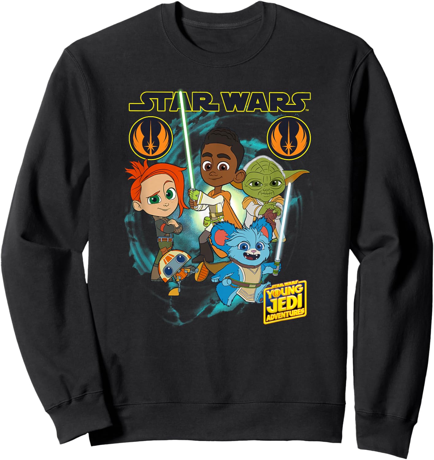 Star Wars: Young Jedi Adventures Hero Group Shot Sweatshirt - Sweatshirt | Black