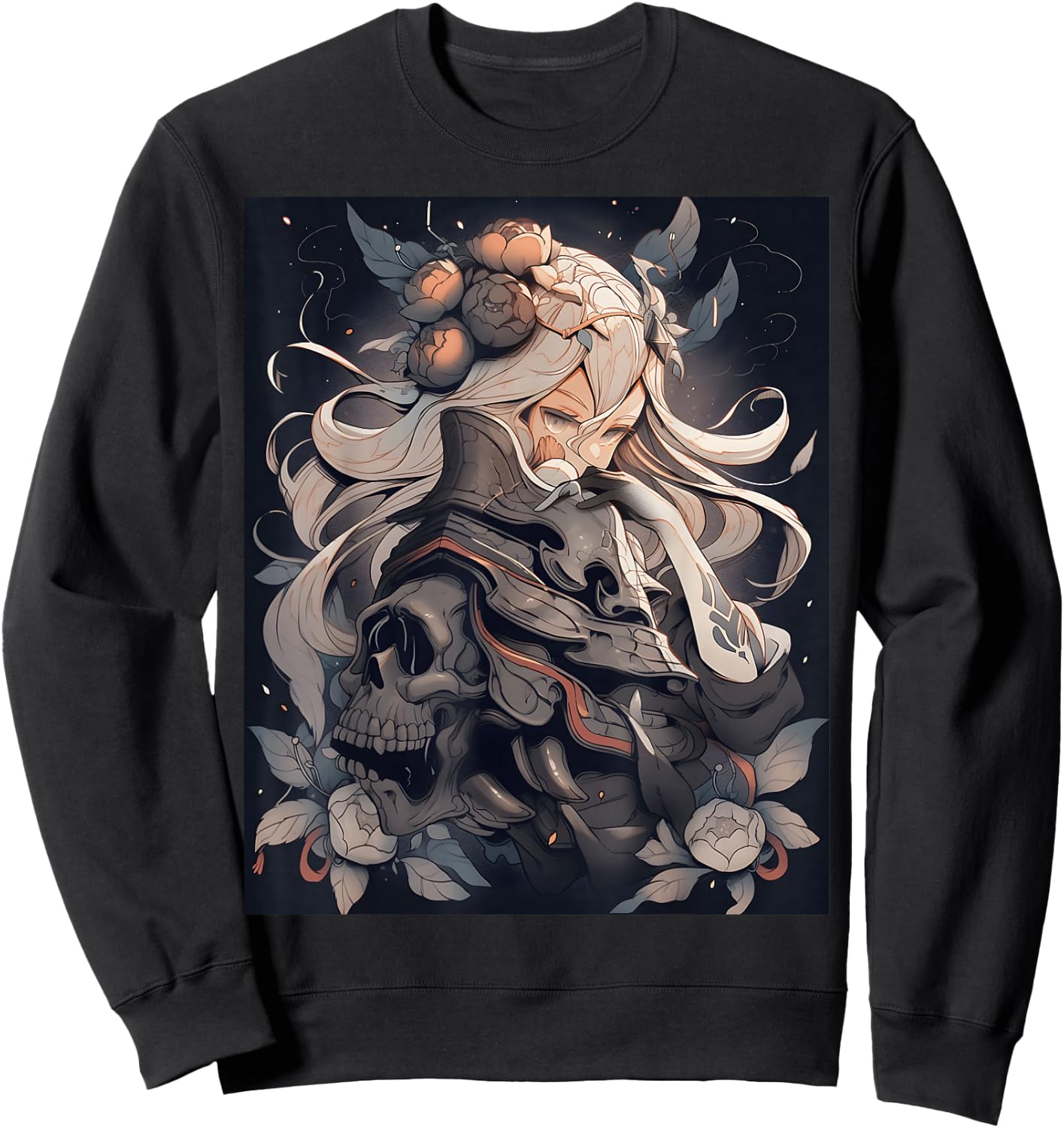 Rockabilly Style 80s Cartoon Anime Japanese Women Kids Sweatshirt - Sweatshirt | Black