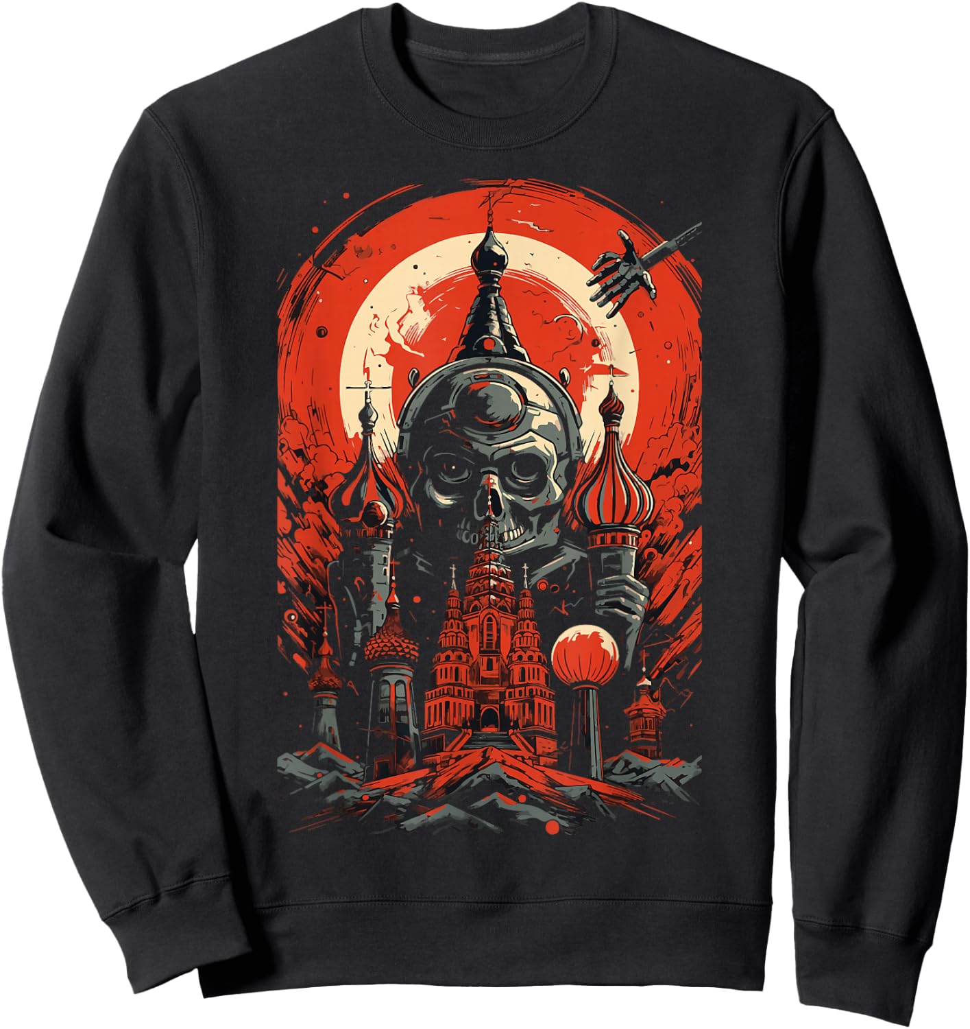 Scary Kremlin SOVI8 Vintage Propaganda. Sweatshirt - Sweatshirt | Black