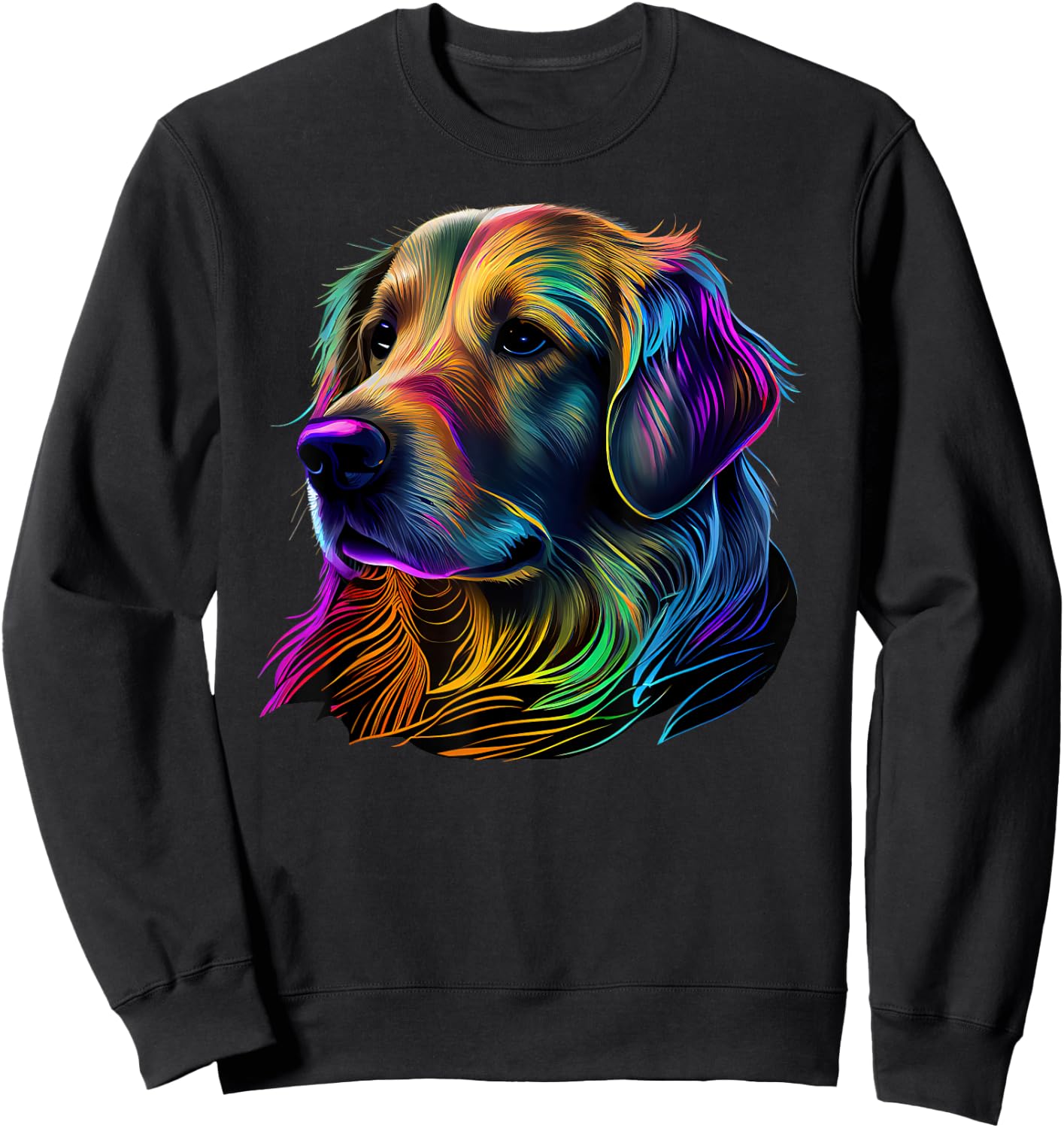 Golden Retriever Pop Art Golden Retriever Lovers Sweatshirt - Sweatshirt | Black