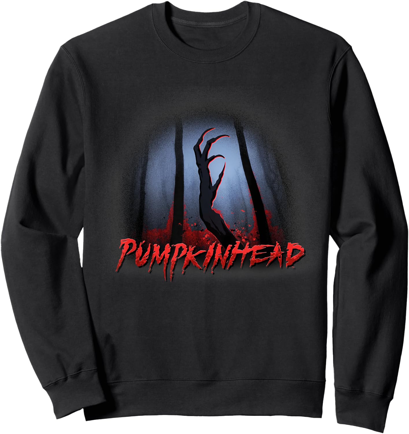 Pumpkinhead Logo with Hand Silohuette Sweatshirt - Sweatshirt | Black