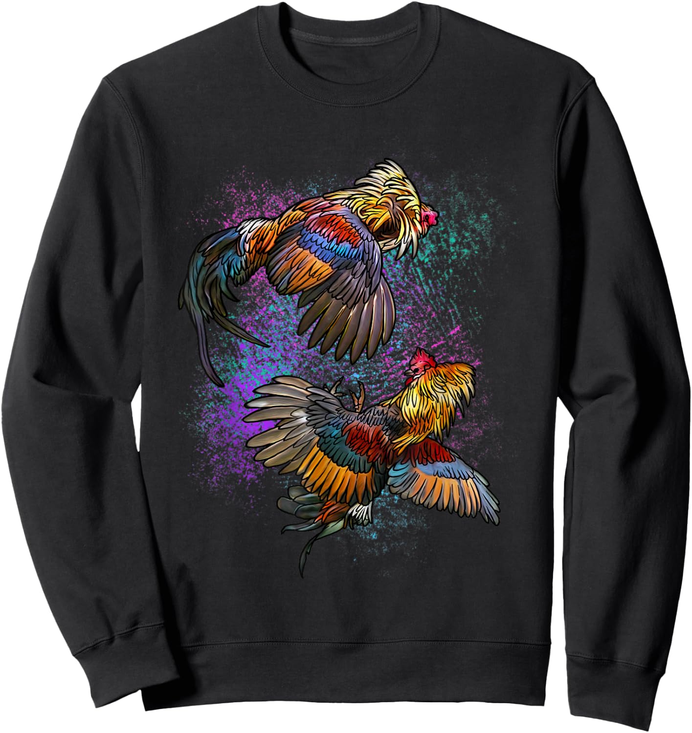 Peleas De Gallos Cockfighter Game Fowl Cockfighting Rooster Sweatshirt - Sweatshirt | Black