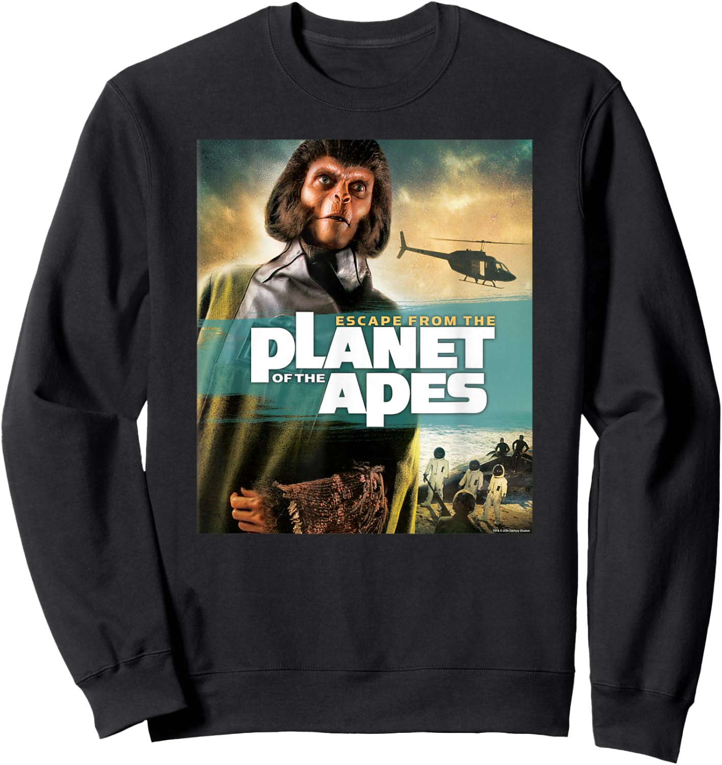 Escape from the Planet of the Apes 1971 Dr Zira Movie Poster Sweatshirt - Sweatshirt | Black