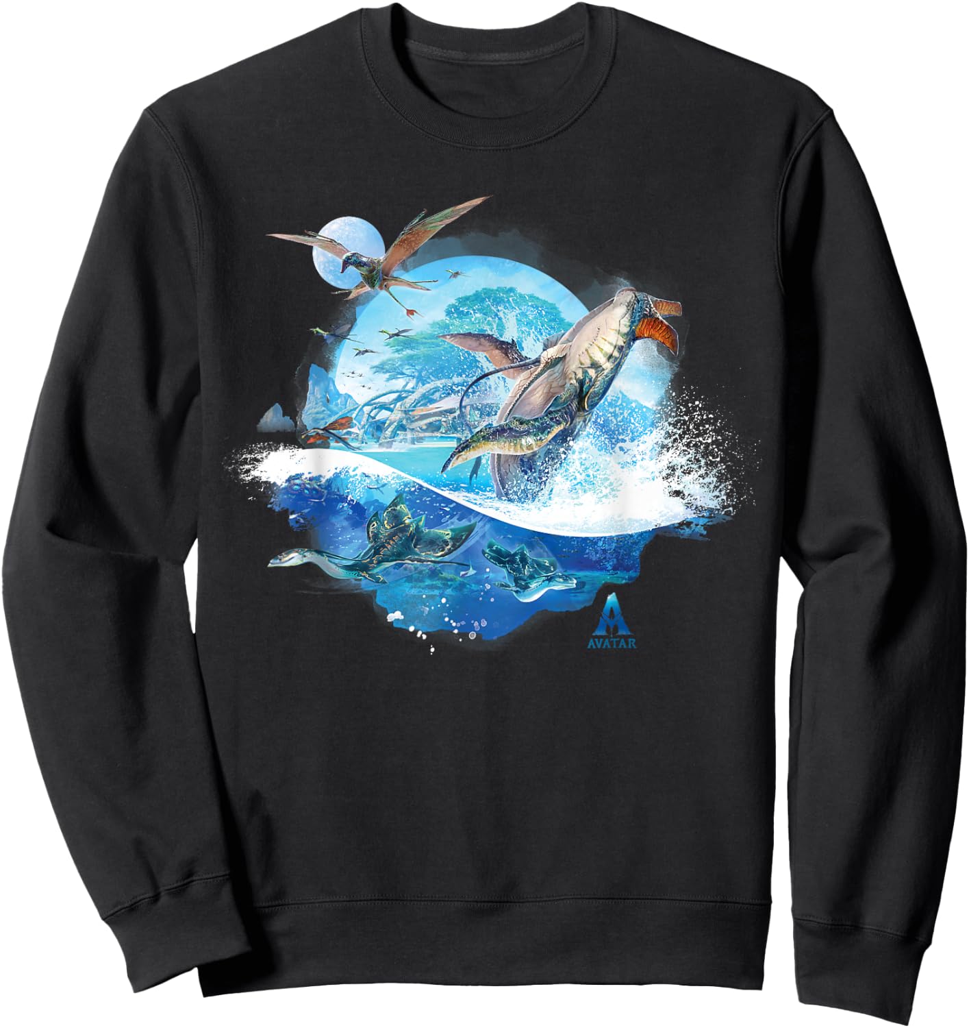 Avatar: The Way of Water Creatures of Sea and Sky Sweatshirt - Sweatshirt | Black
