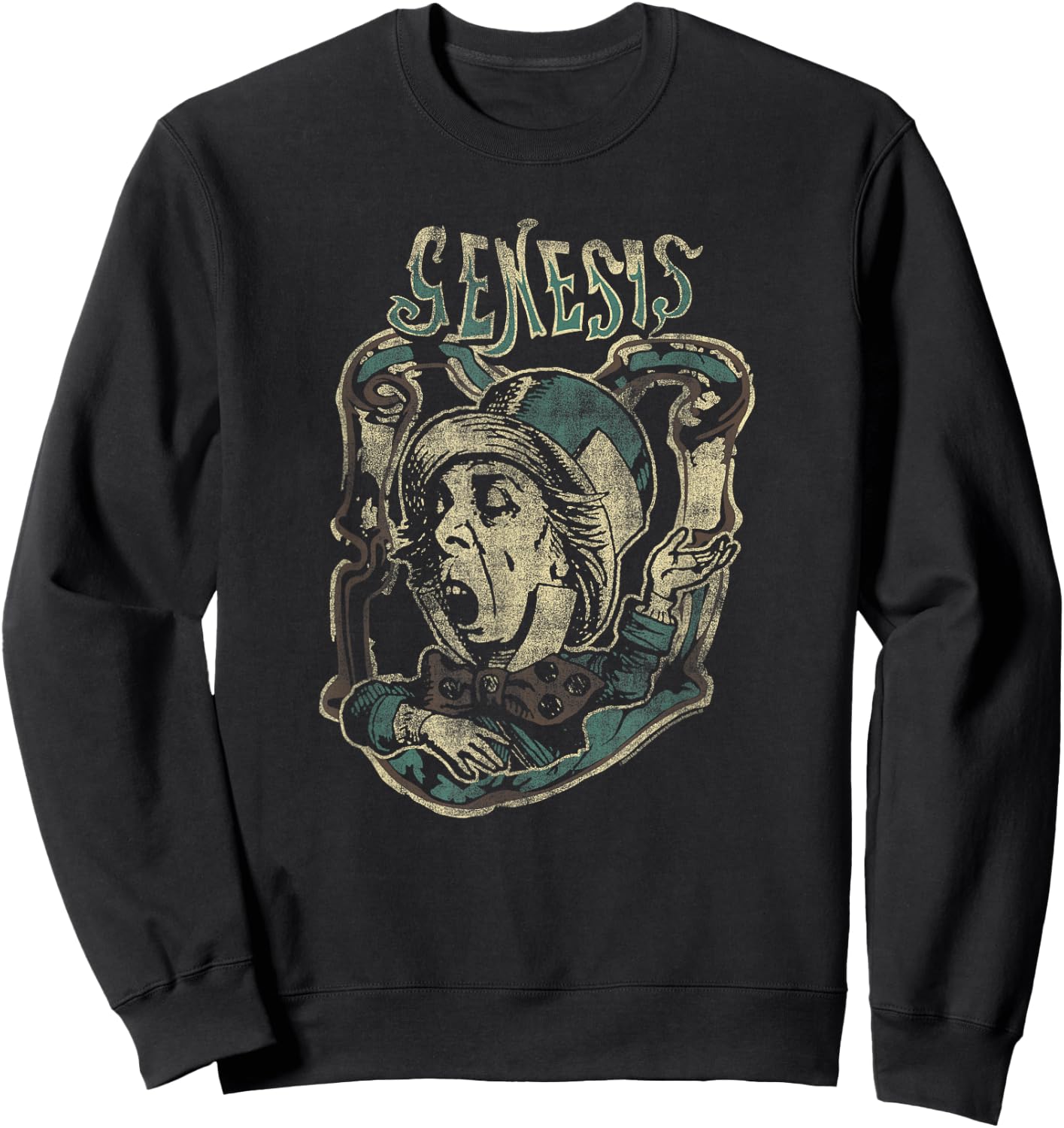 Genesis Mad Hatter Distressed Sweatshirt - Sweatshirt | Black