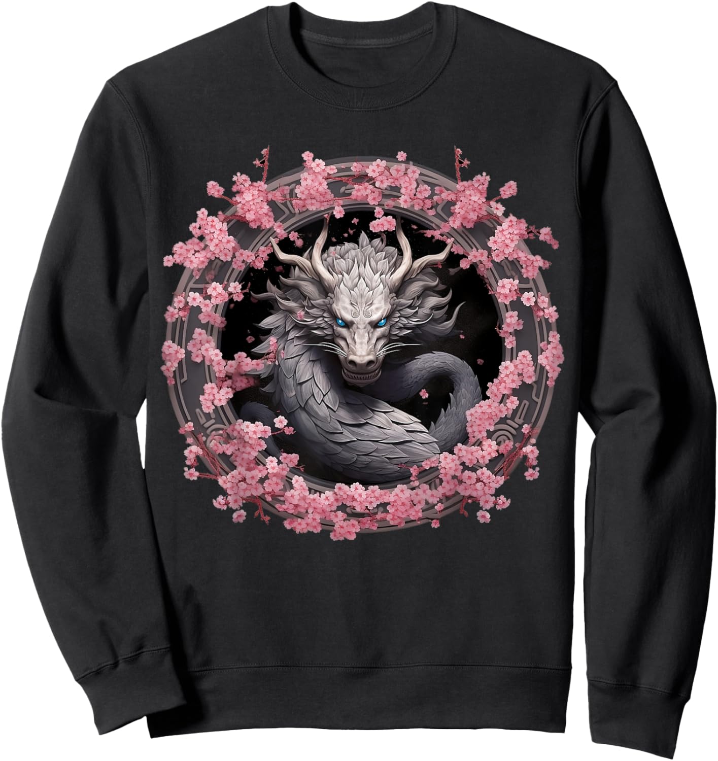 Blossom Dragon Sweatshirt - Sweatshirt | Black