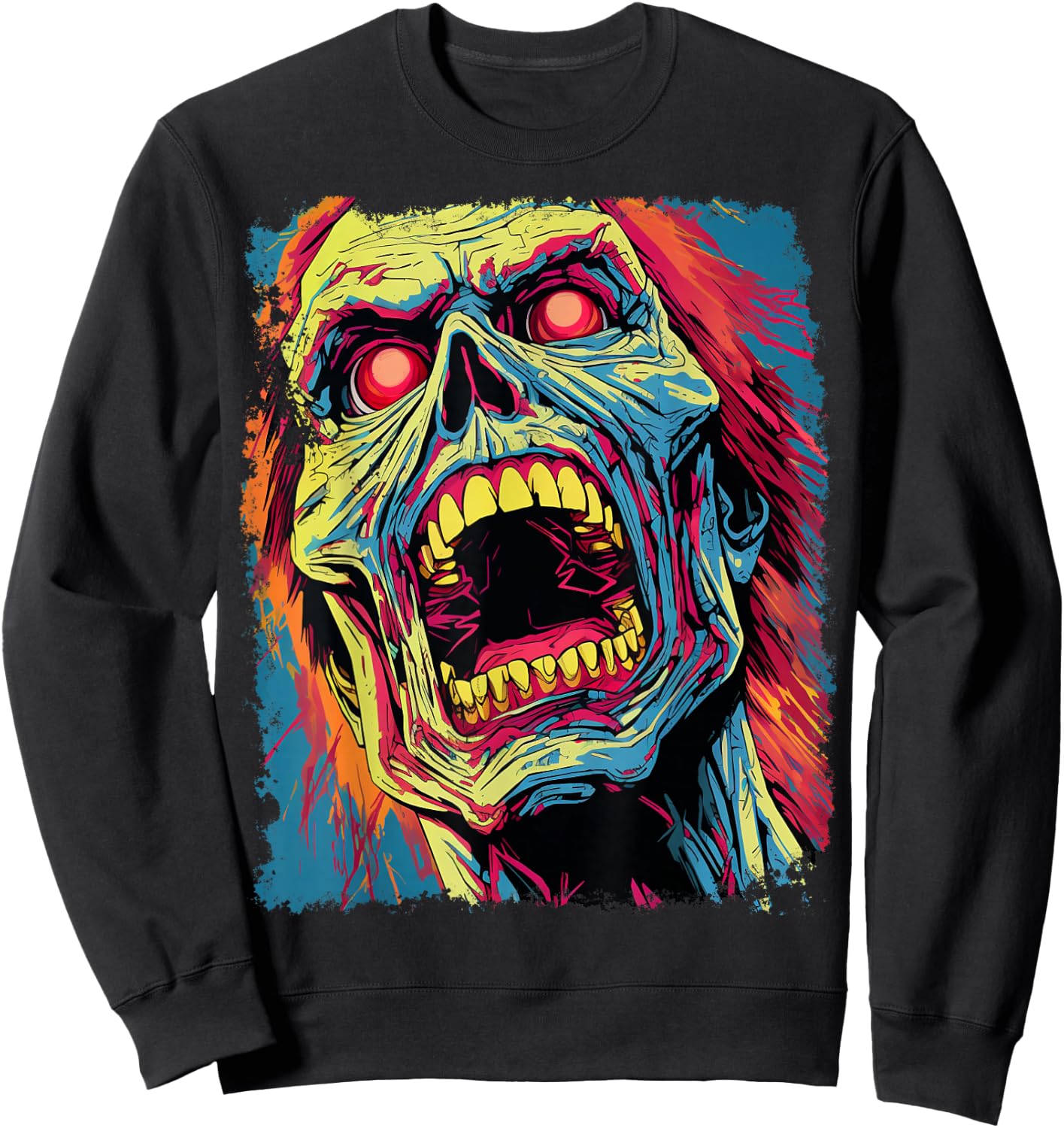 Classic Horror Halloween Sweatshirt - Sweatshirt | Black