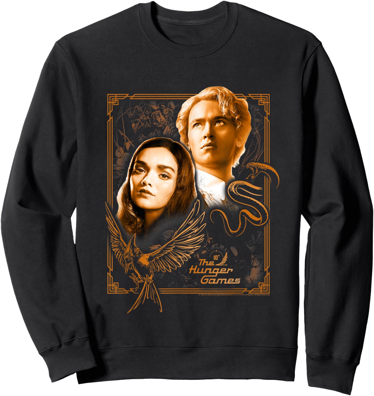 The Ballad of Songbirds and Snakes Framed Lucy Gray & Snow Sweatshirt - Sweatshirt | Black