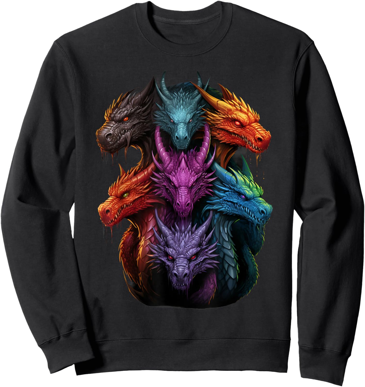 Dragon Lovers Dragon Types Women Men Girls Boys Dragons Sweatshirt - Sweatshirt | Black