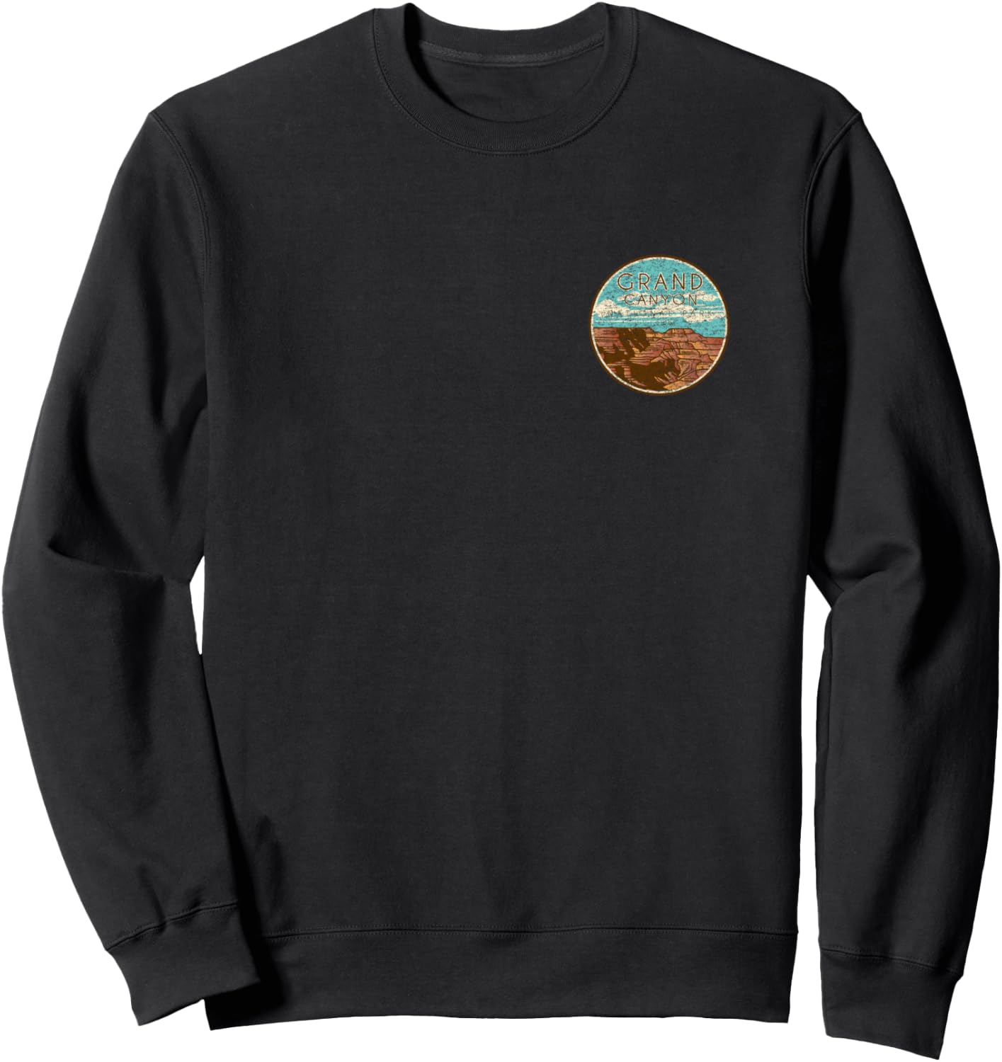 Grand Canyon National Park Retro Sweatshirt - Sweatshirt | Black