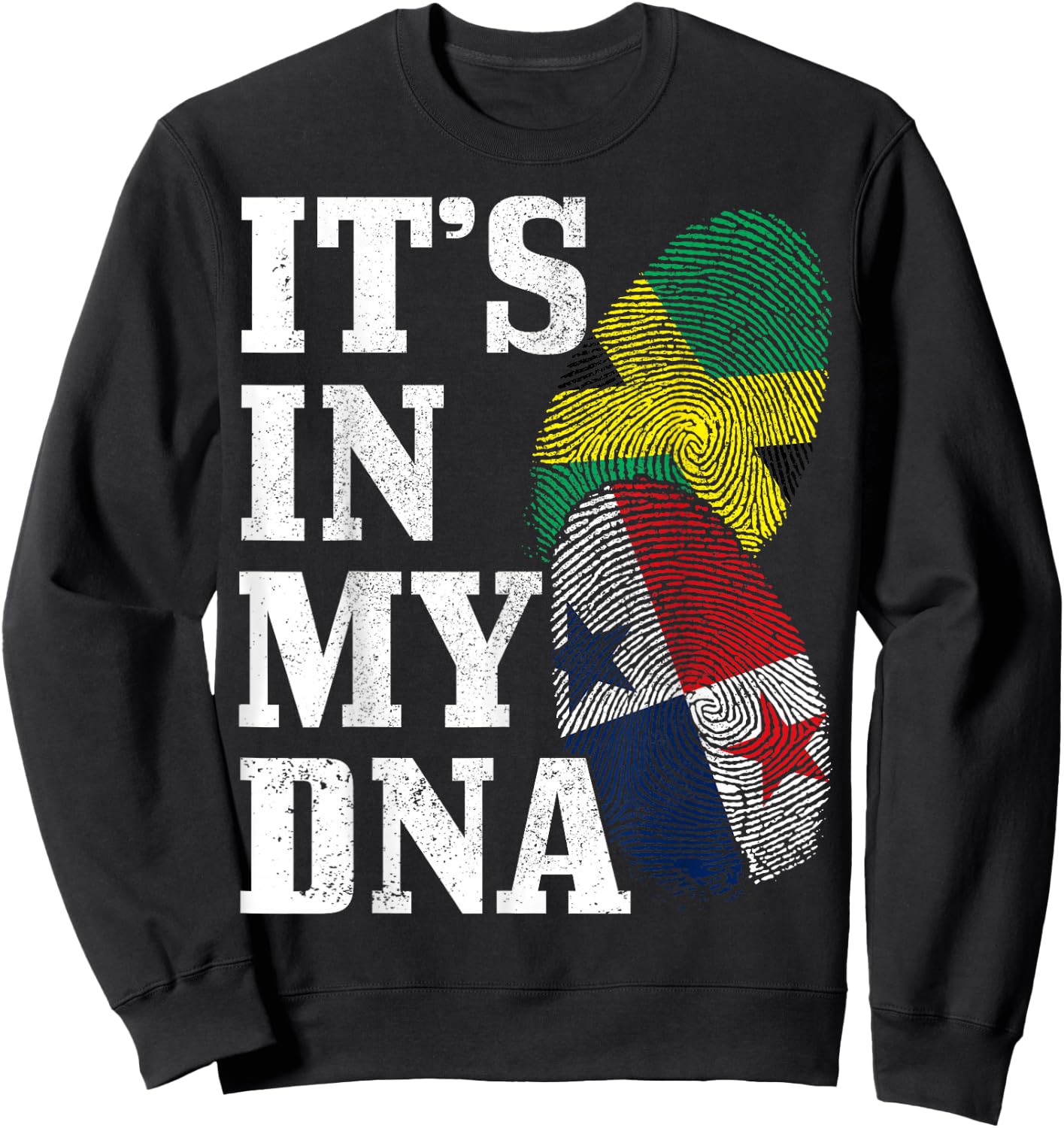Jamaica & Panama It's in my DNA Jamaican Sweatshirt - Sweatshirt | Black