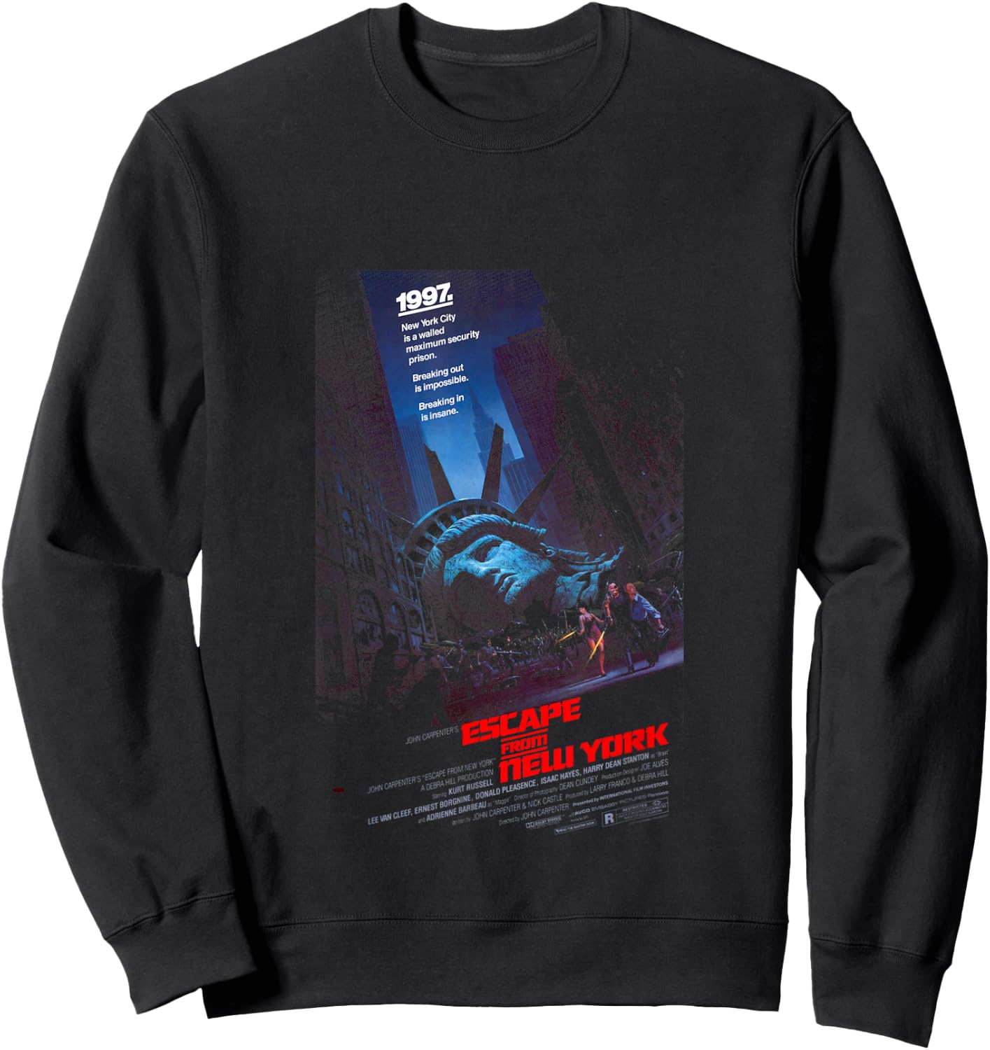 Escape from New York Snake Breaking Out is Impossible Sweatshirt - Sweatshirt | Black