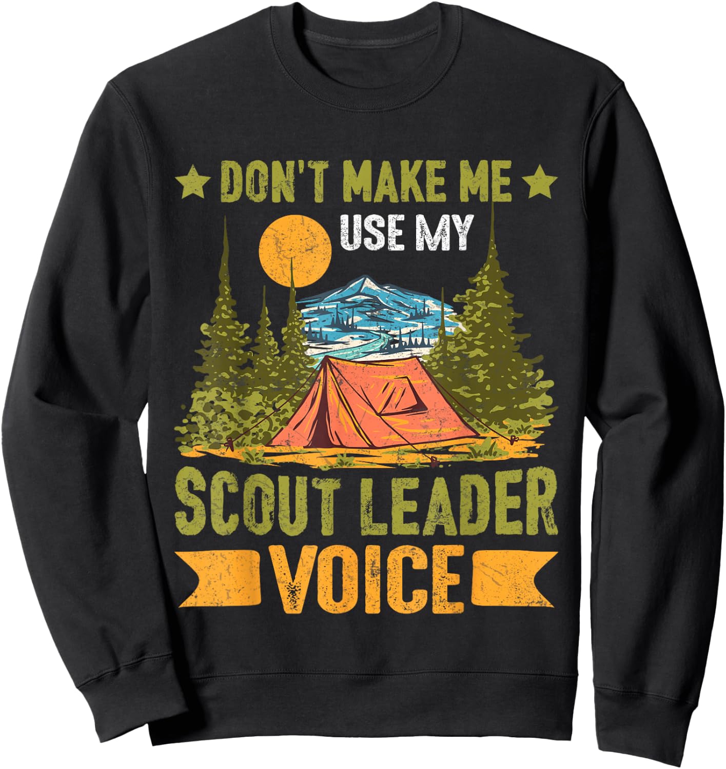 Scout For Girls boys Funny Scouting Leader Sweatshirt - Sweatshirt | Black