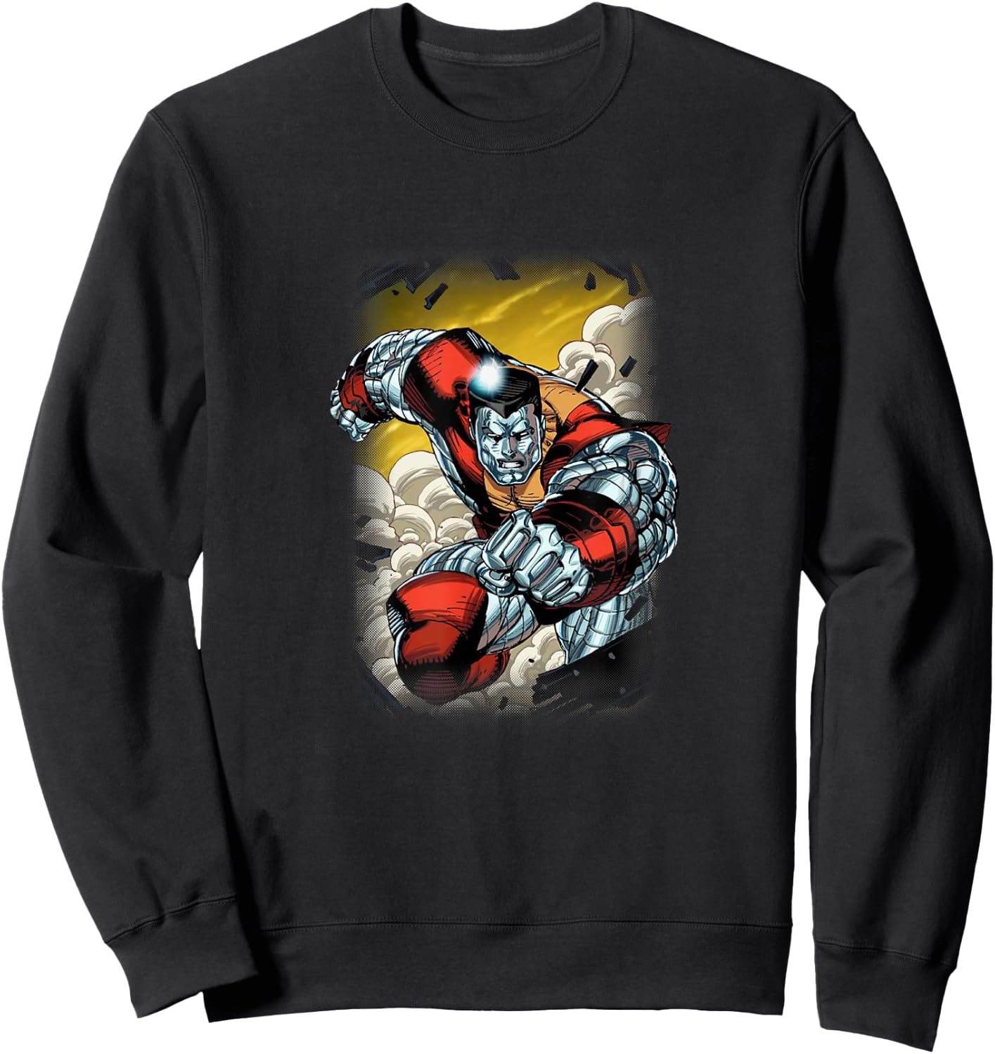 Marvel X-Men Colossus Smashing Through Wall Epic Shot Sweatshirt - Sweatshirt | Black