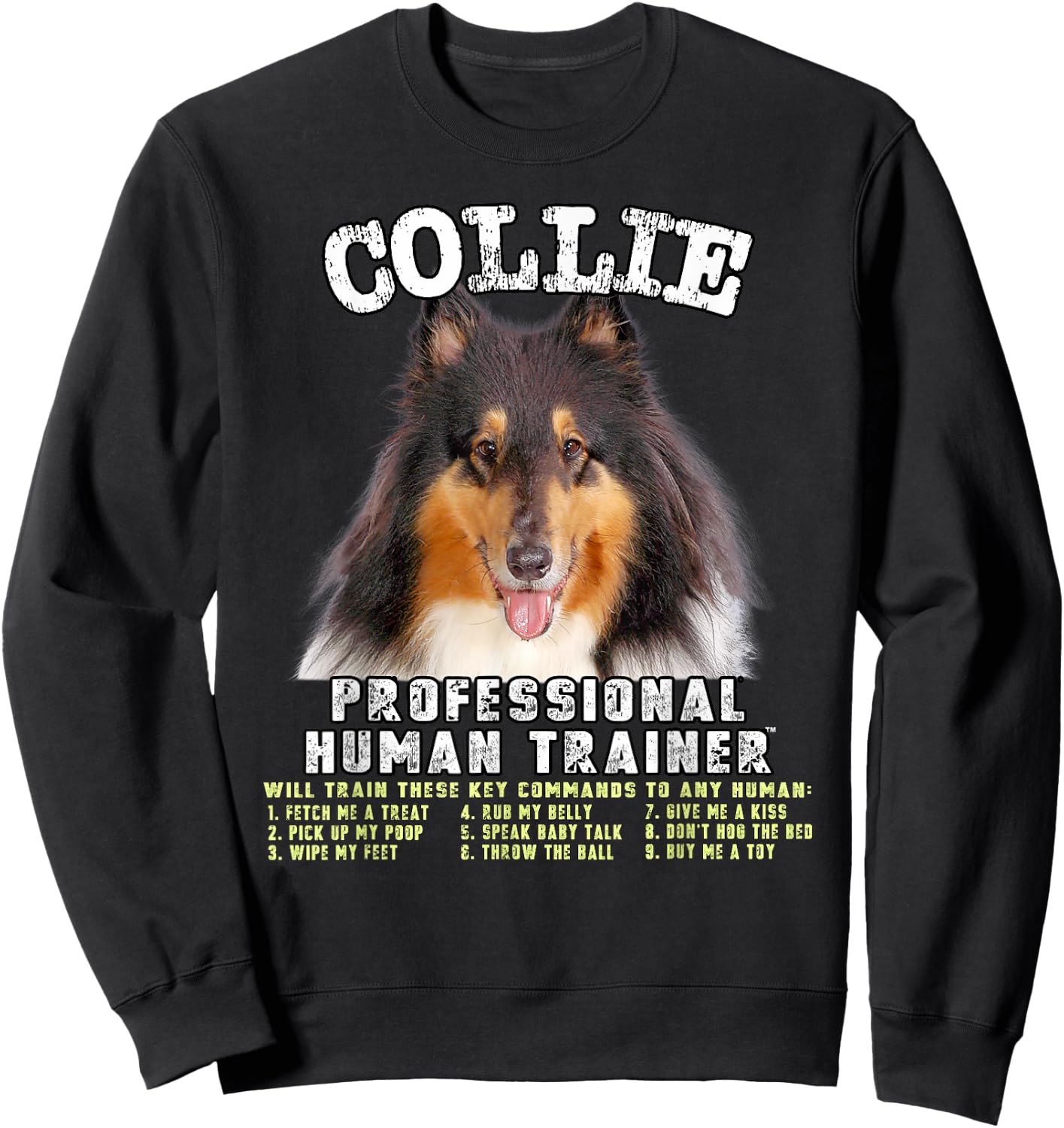 Collie Tri Professional Human Trainer Sweatshirt - Sweatshirt | Black
