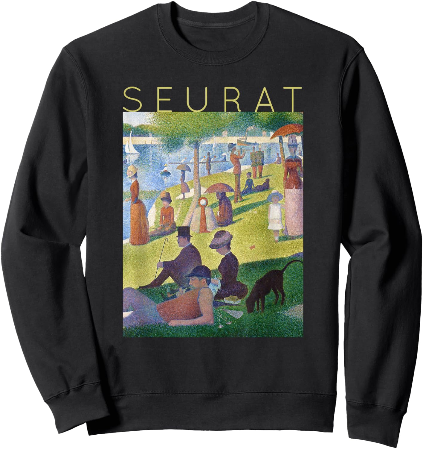 Georges Seurat - A Sunday Afternoon on La Grande Jatte 3 Sweatshirt - Sweatshirt | Black