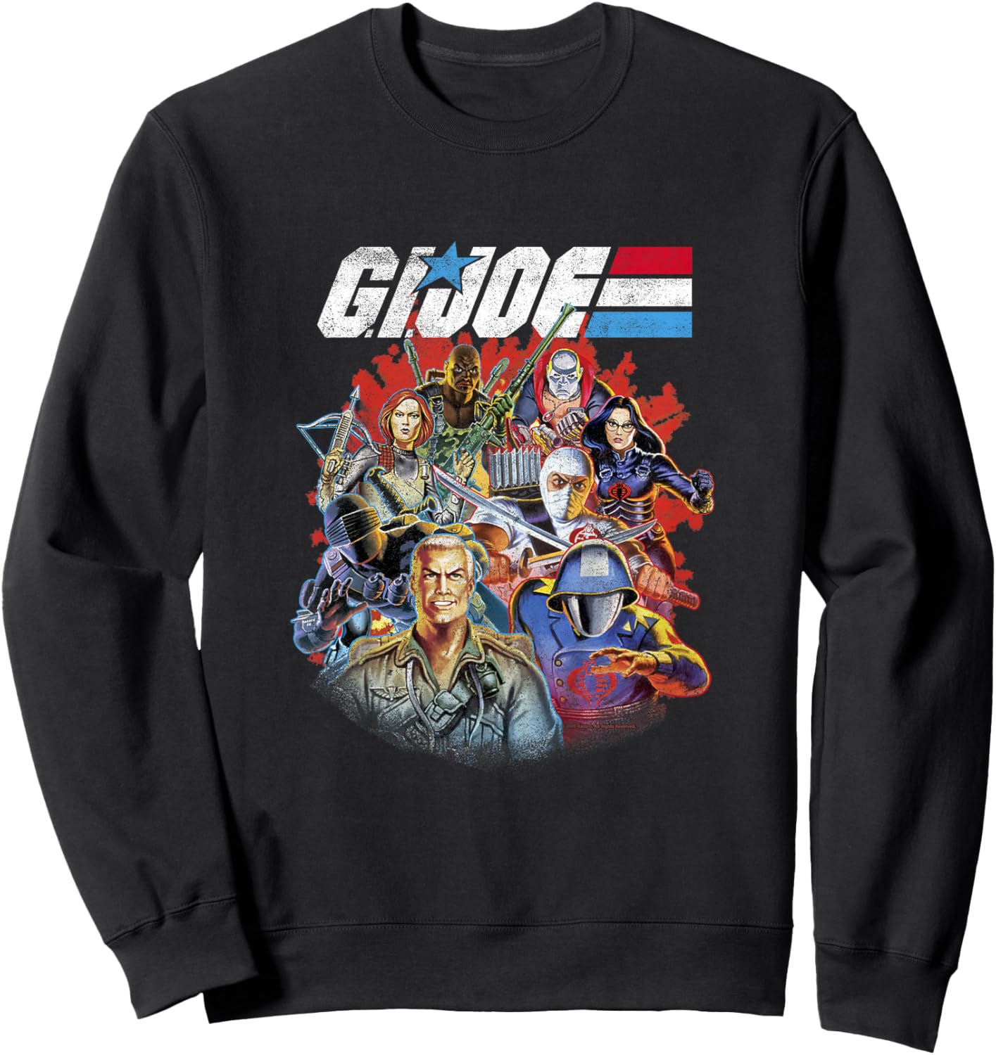 G.I. Joe Classic Vintage Group Power Pose Sweatshirt - Sweatshirt | Black