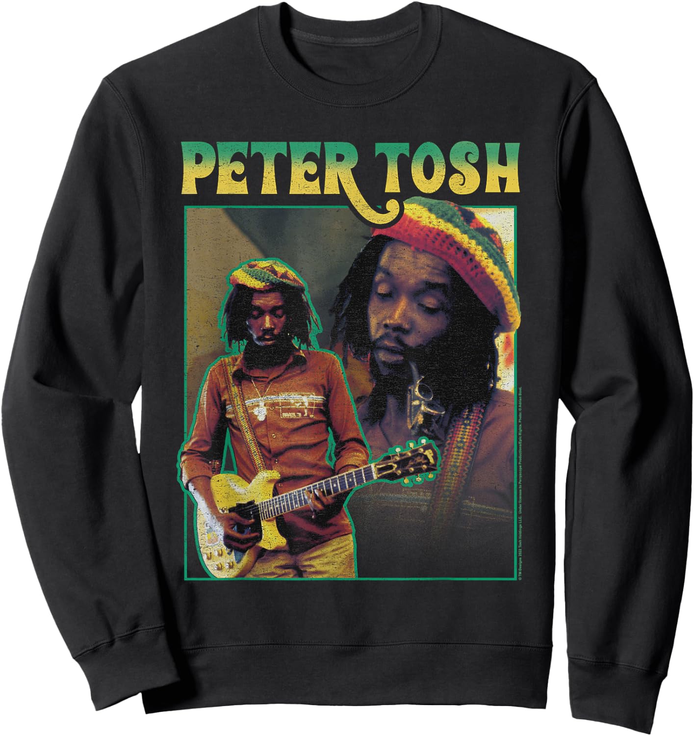 Peter Tosh Double Portrait Sweatshirt - Sweatshirt | Black