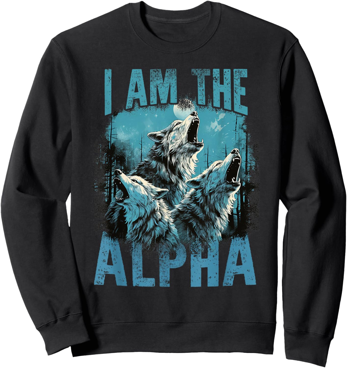 Men's I Am The Alpha Sweatshirt - Sweatshirt | Black