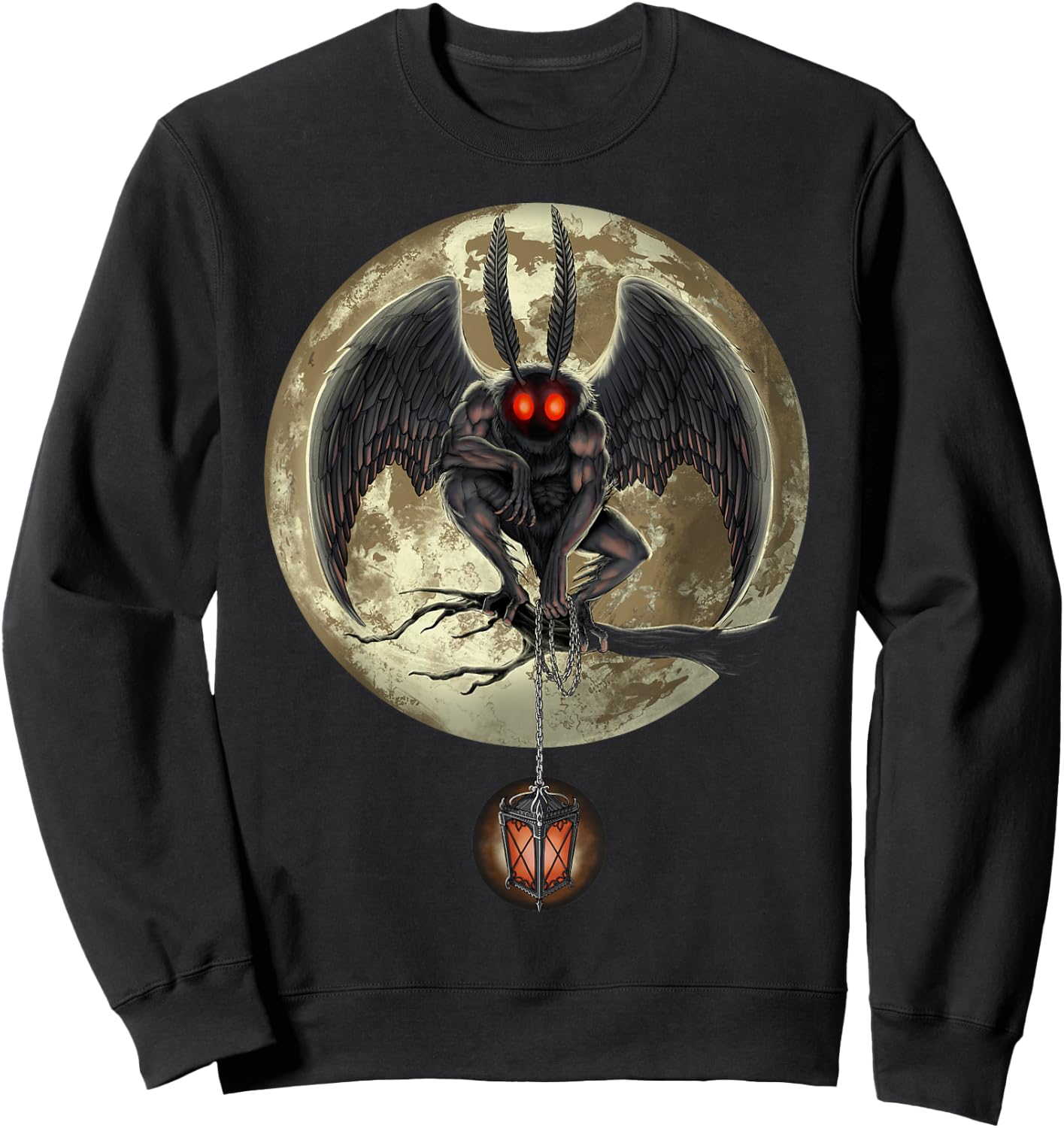 Mothman Cryptozoology Cryptid Creature Cryptozoologist Sweatshirt - Sweatshirt | Black