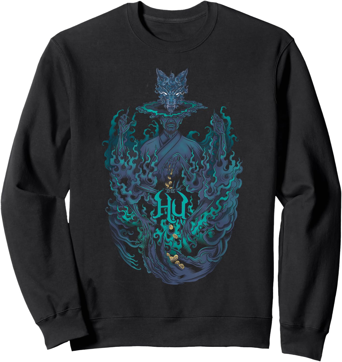 The Hu – Blue Flames Sweatshirt - Sweatshirt | Black