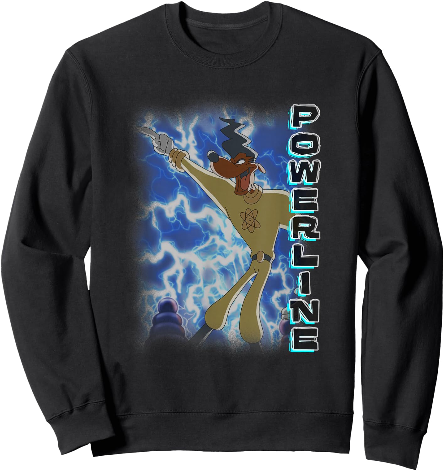 Disney A Goofy Movie Powerline Electrifying Dance Poster Sweatshirt - Sweatshirt | Black