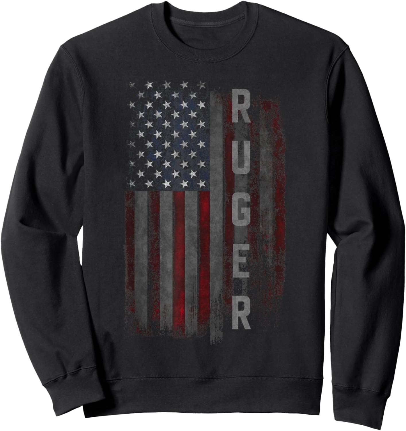 Ruger Family American Flag Sweatshirt - Sweatshirt | Black