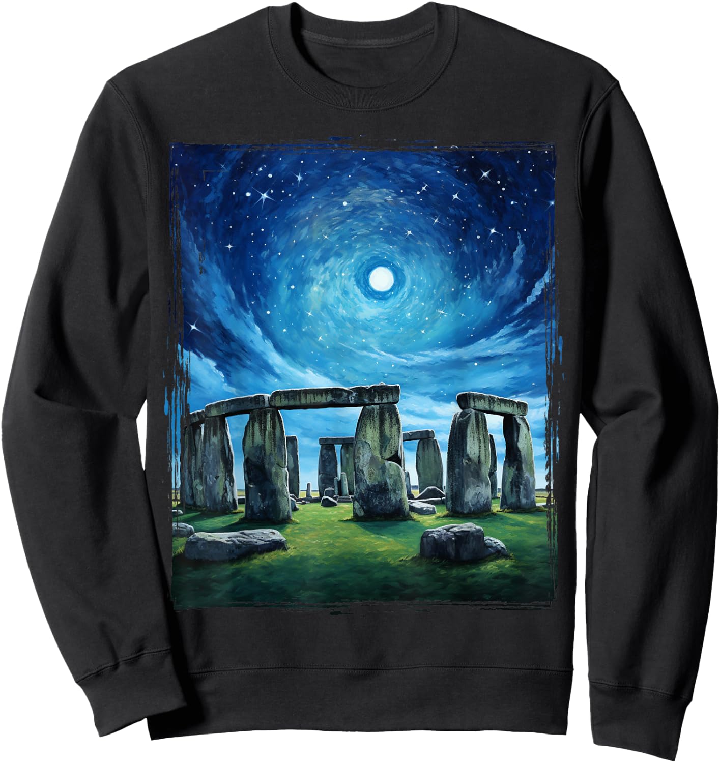 Funny Stonehenge England History Meme Souvenir Sweatshirt - Sweatshirt | Black