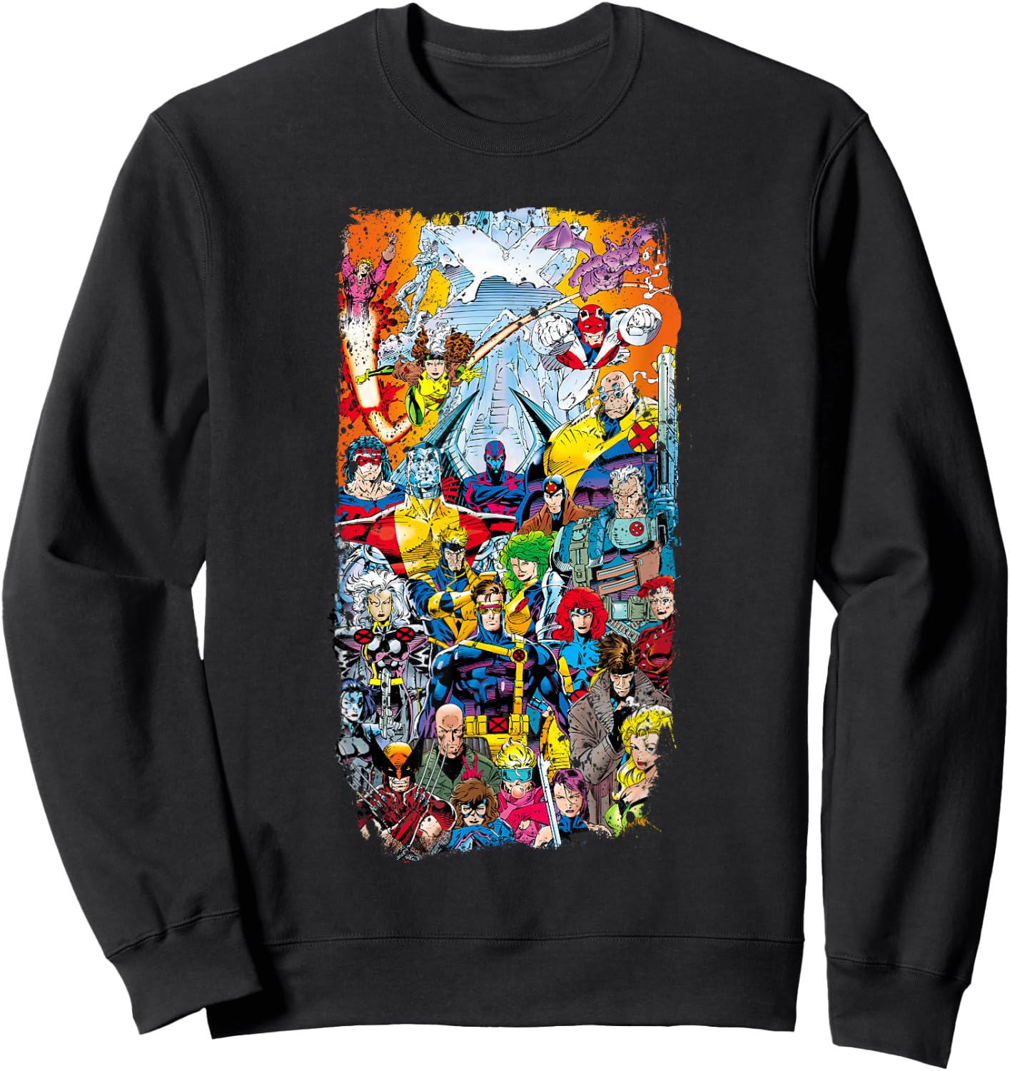 Marvel X-Men Forever Alpha #1 Comic Book Cover Distressed Sweatshirt - Sweatshirt | Black