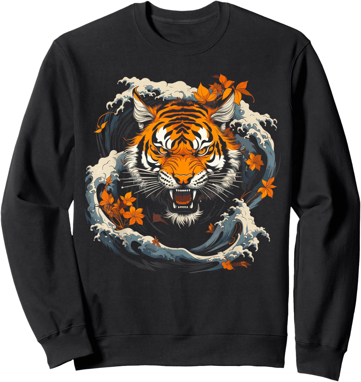 Japanese Tiger Japan Sweatshirt - Sweatshirt | Black