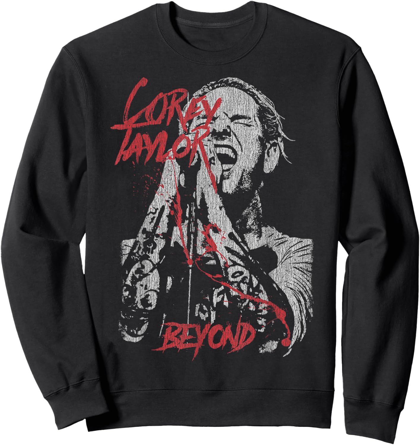 Control Industry - Corey Taylor Black Graphic - Small - Short Sleeve - - Modern - Music - Novelty - Women's - Lightweight - Non-Stretchable - Cotton 65%, Polyester 35% Sweatshirt - Sweatshirt | Black