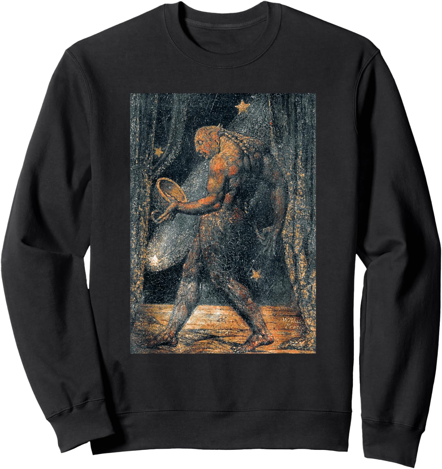 The Ghost of a Flea William Blake Romanticism Painting Sweatshirt - Sweatshirt | Black
