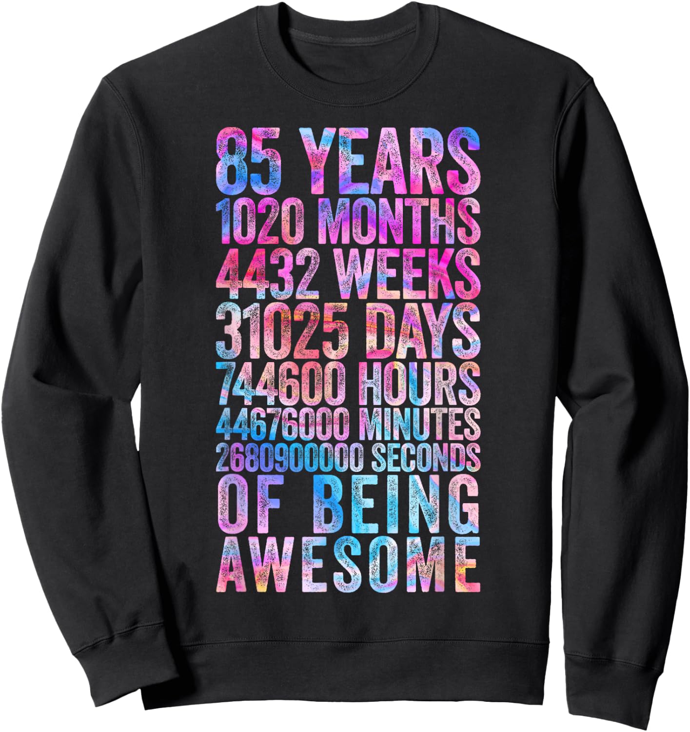 Funny 85th Birthday Shirt Old Meter Funny 85 Year Old Gifts Sweatshirt - Sweatshirt | Black