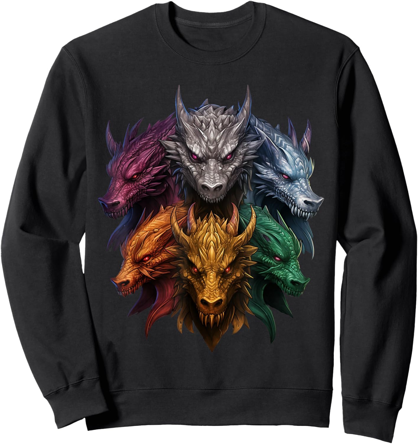 Dragon Lovers Dragon Types Women Men Girls Boys Dragons Sweatshirt - Sweatshirt | Black