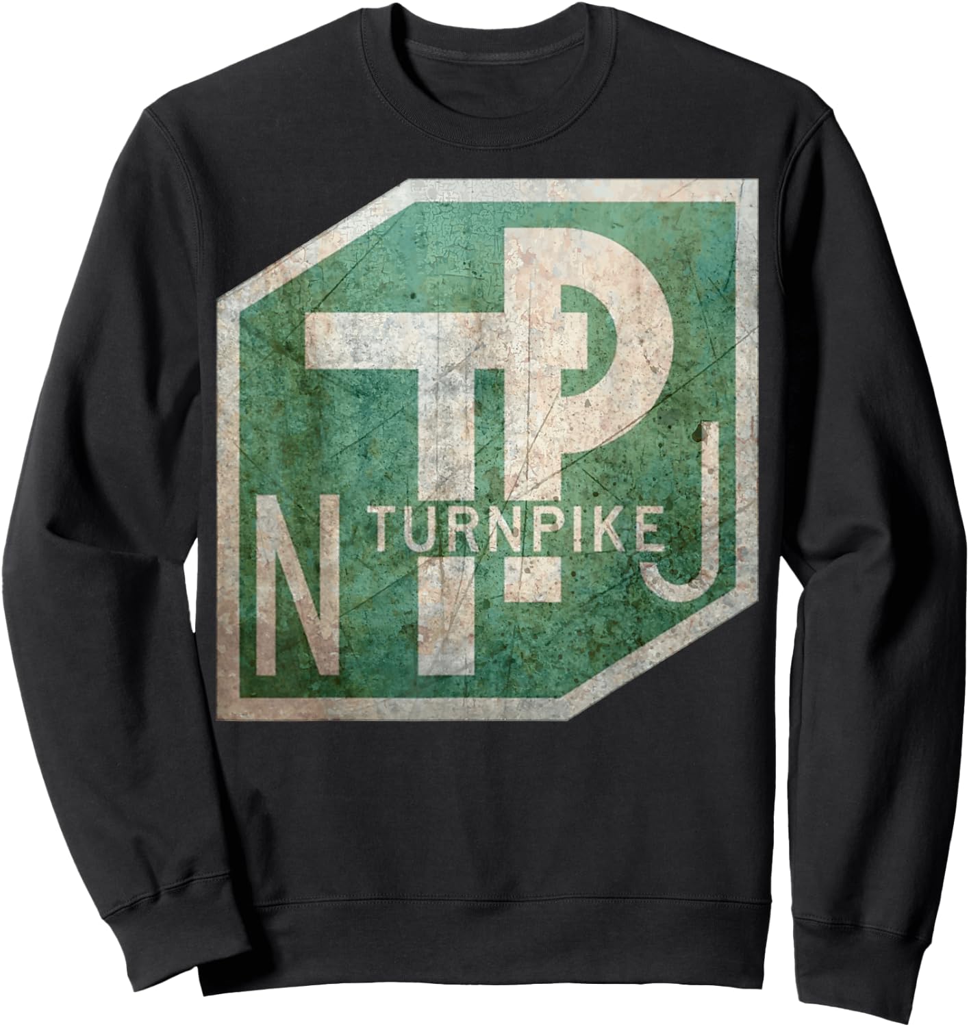 NJ Turnpike NJ Locals Visitors New Jersey Garden State Sweatshirt - Sweatshirt | Black