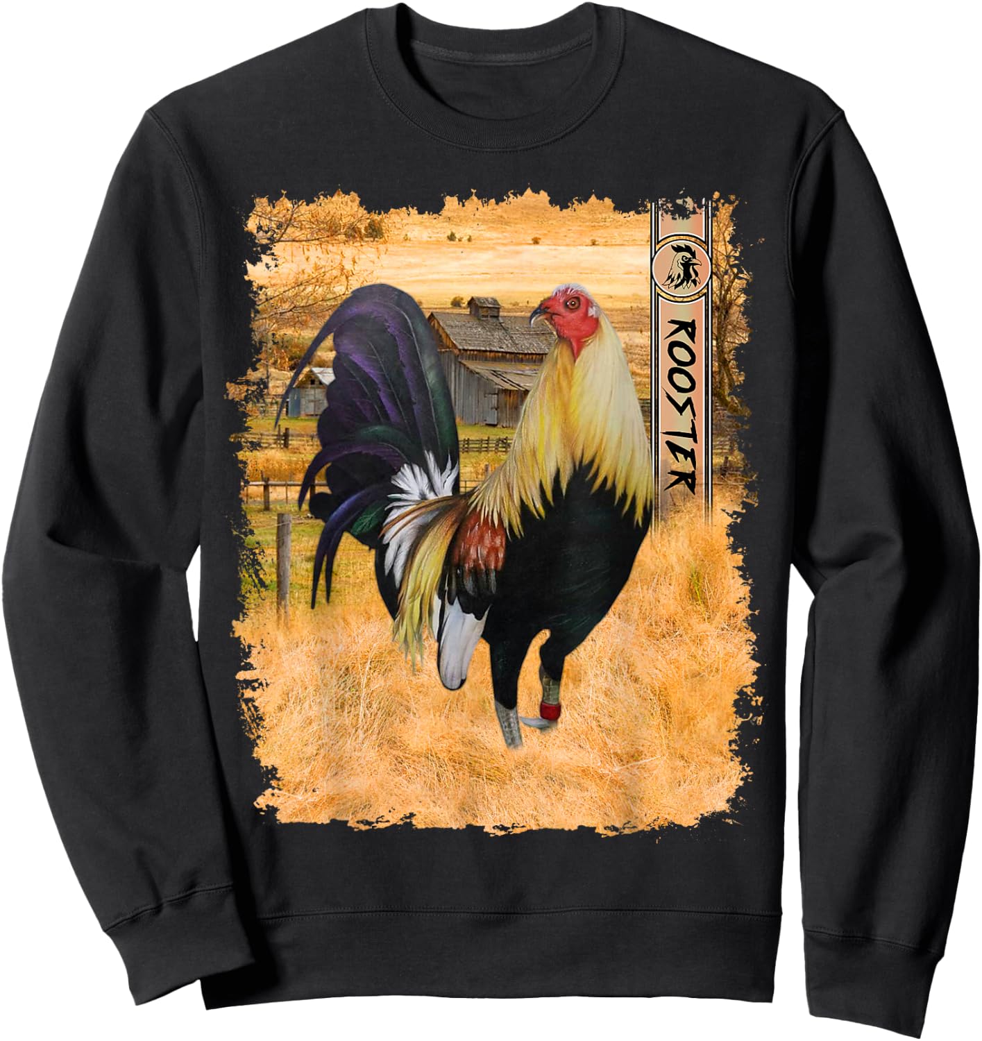 Vintage Rooster Cockfighting Soy Gallero Sweatshirt - Sweatshirt | Black