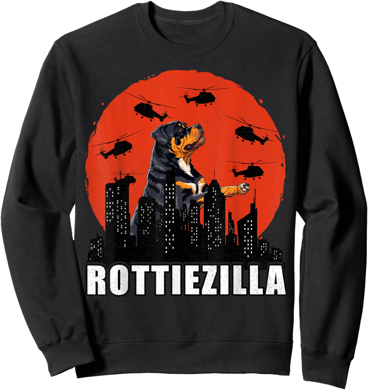 Rottweiler Rottie Dog Lovers Rottweiler Mom Funny Women Girls Kids Sweatshirt - Sweatshirt | Black