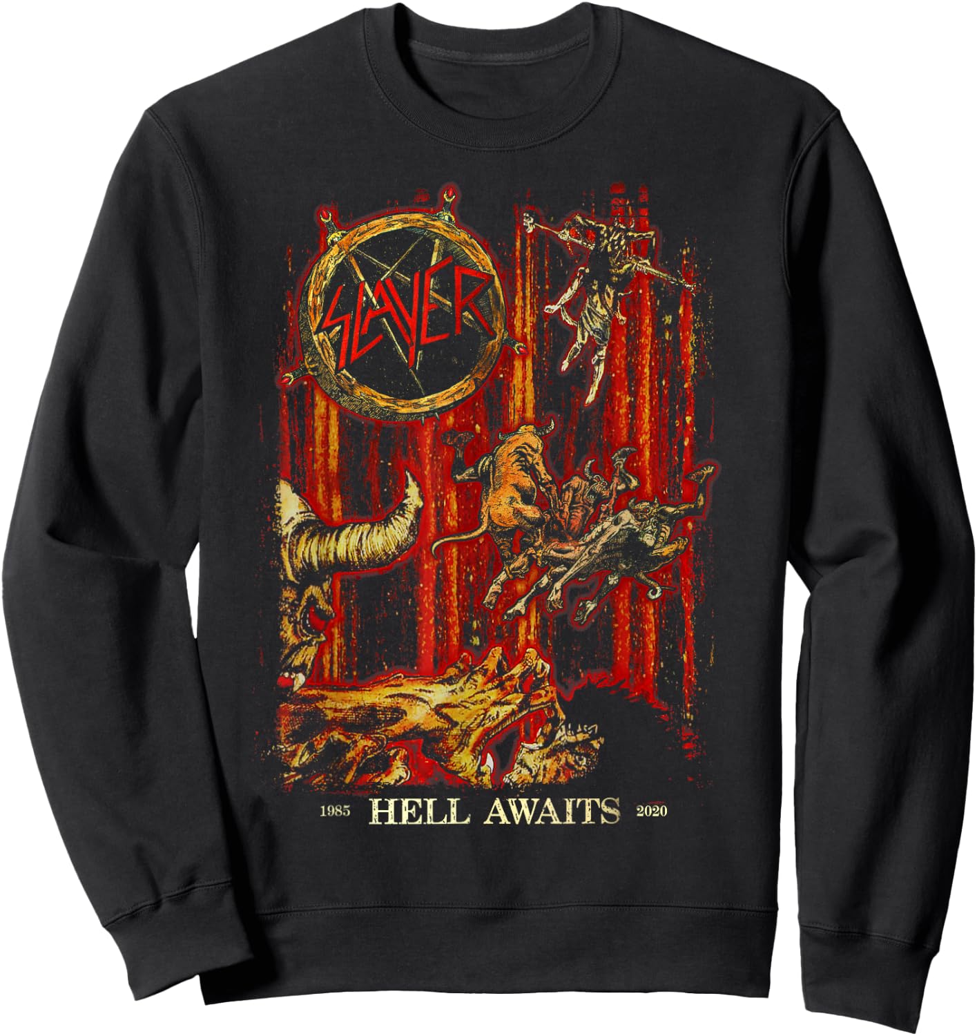 Slayer - Hell Awaits Anniversary Cover Sweatshirt - Sweatshirt | Black
