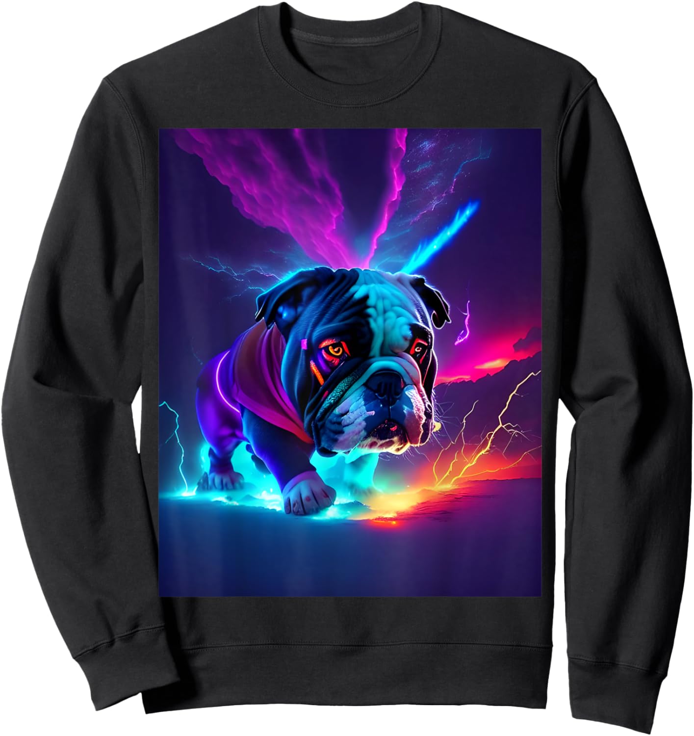 Neon Bulldog Women Sweatshirt - Sweatshirt | Black